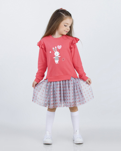 DMB KIDS 9530 Платье  (цвет: Коралловый)